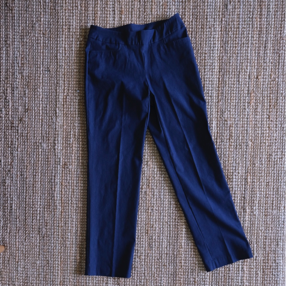 Time and Tru Women's Classic Navy Straight Leg Pants
